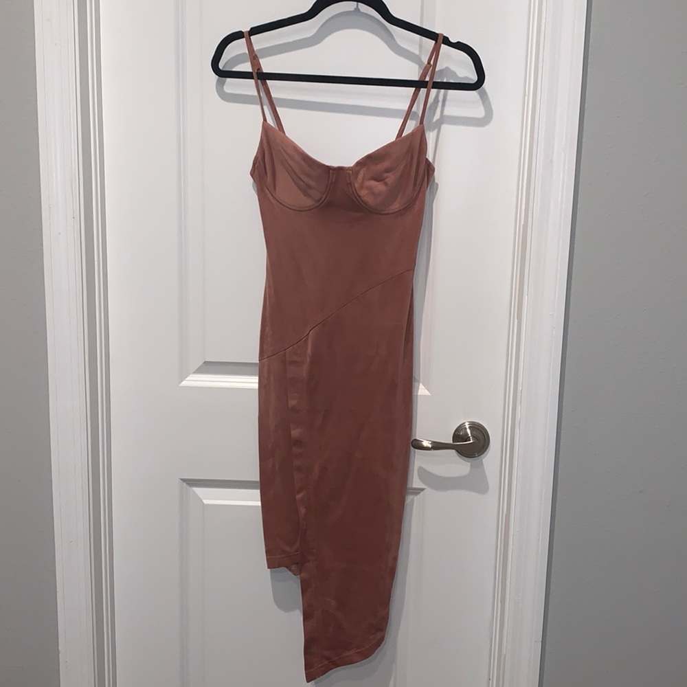 Blush Pink Suede Dress